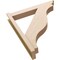 Ekena Millwork 6-in W x 36-in D x 40-in H Funston Trad Rough Cedar Woodgrain TimberThane Outlooker, Primed Tan OUTUR060X36X40FST04RCPR - alternate 3